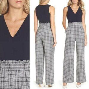 Chelsea28 Wide‎ Leg Tweed Jumpsuit Size 0 EUC